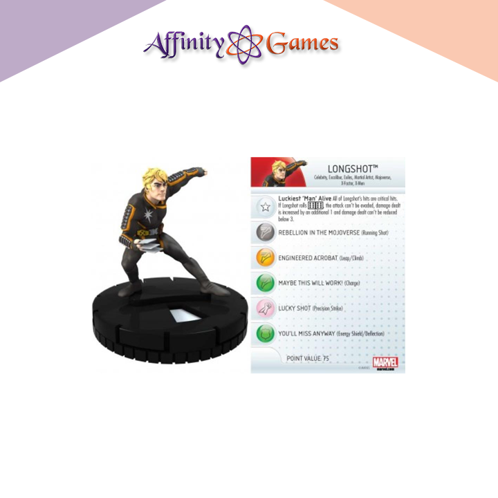 Longshot #M17-014 Wizkids Promo Marvel Heroclix