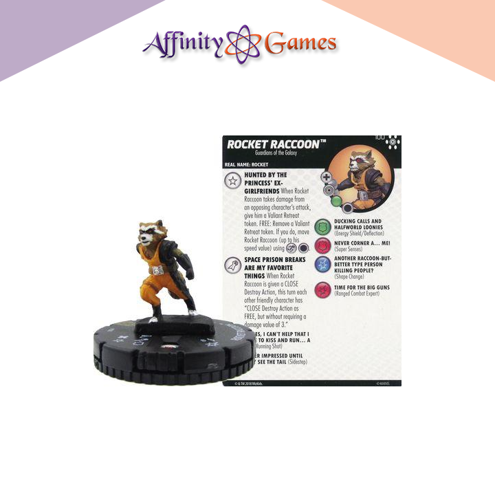 Rocket Raccoon #100 Avengers Infinity OP Kit Marvel Heroclix