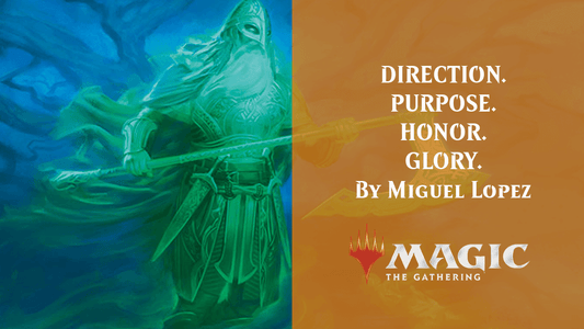 DIRECTION. PURPOSE. HONOR. GLORY. By Miguel Lopez
