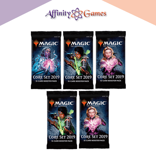 Magic: The Gathering | Core Set 2019 | Draft Booster | 5-Pack Bundle