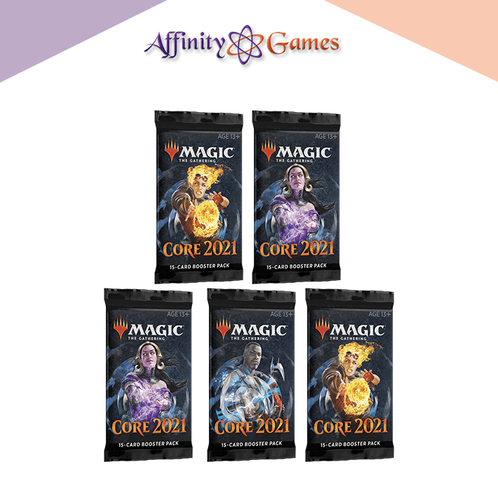 Magic: The Gathering | Core Set 2021 | Draft Booster | 5-Pack Bundle