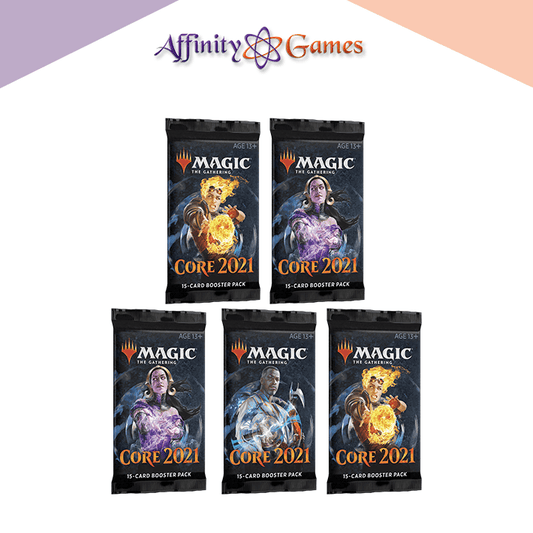 Magic: The Gathering | Core Set 2021 | Draft Booster | 5-Pack Bundle
