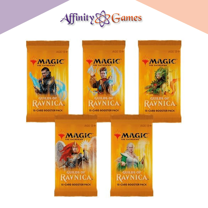 Magic: The Gathering | Guilds of Ravnica | Draft Booster | 5-Pack Bundle
