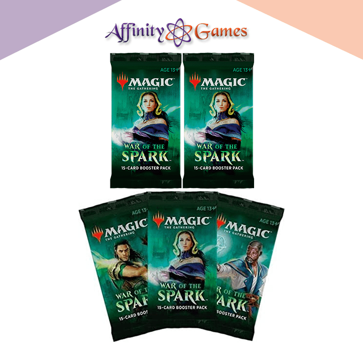 Magic: The Gathering | War of the Spark | Draft Booster | 5-Pack Bundle